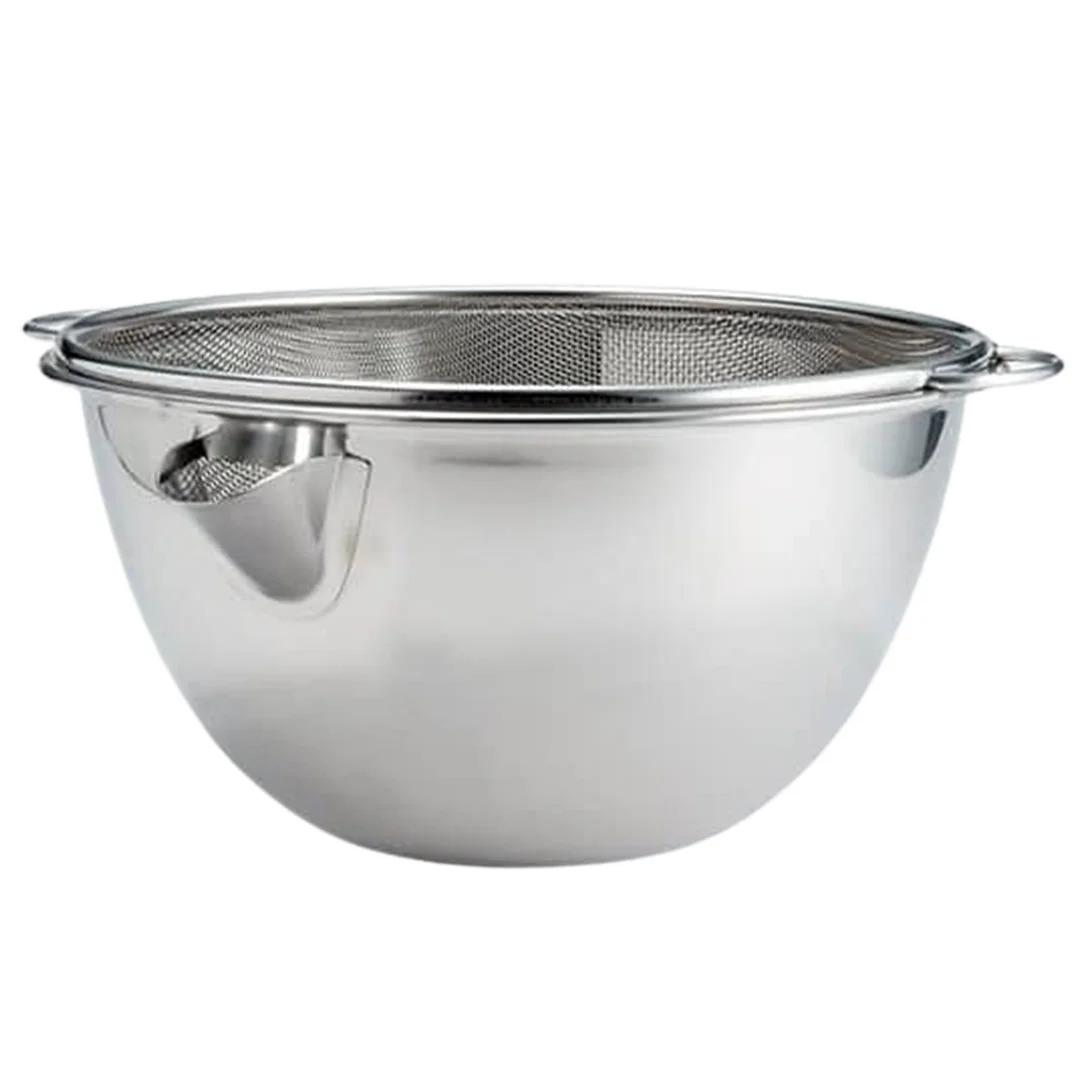 Kajidonya Bol à bec verseur et Passoire 3200ml