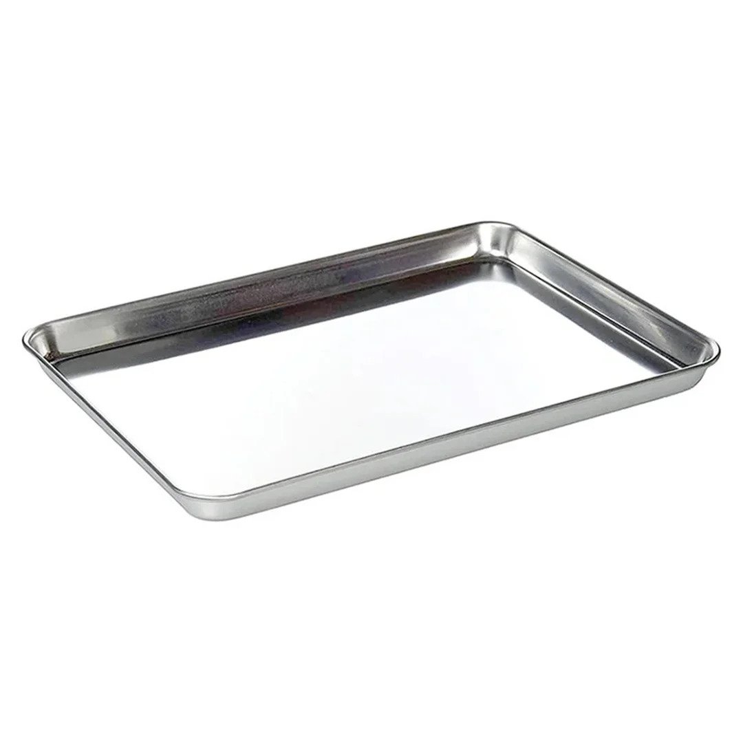 Plateau de préparation du chef en acier inoxydable de 9 inch