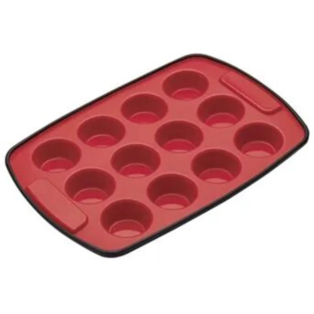 MasterClasse Moule à 12 muffins en silicone