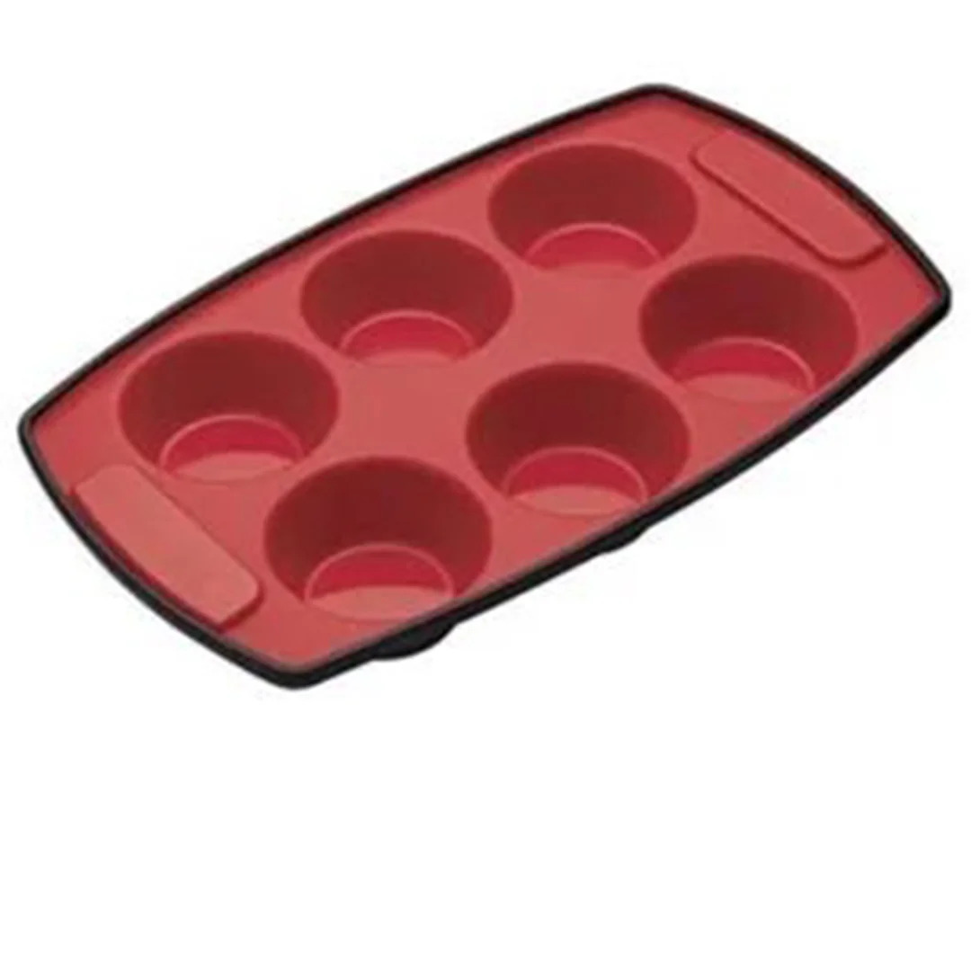 MasterClasse Moule à 6 muffins en silicone