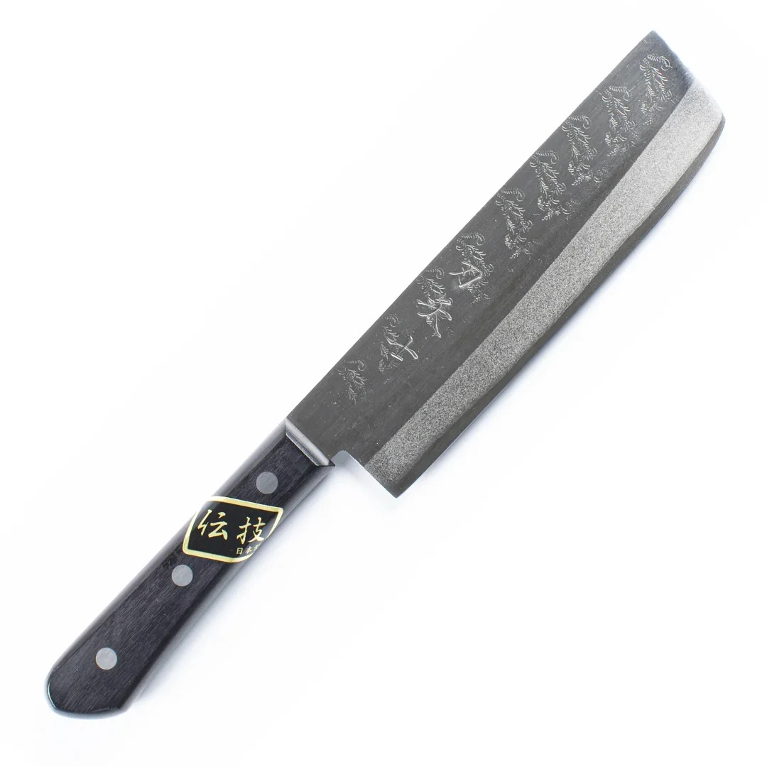 Couteau Nakiti Forge Française – Acier Carbone XC75, Manche Bois, Artisanal