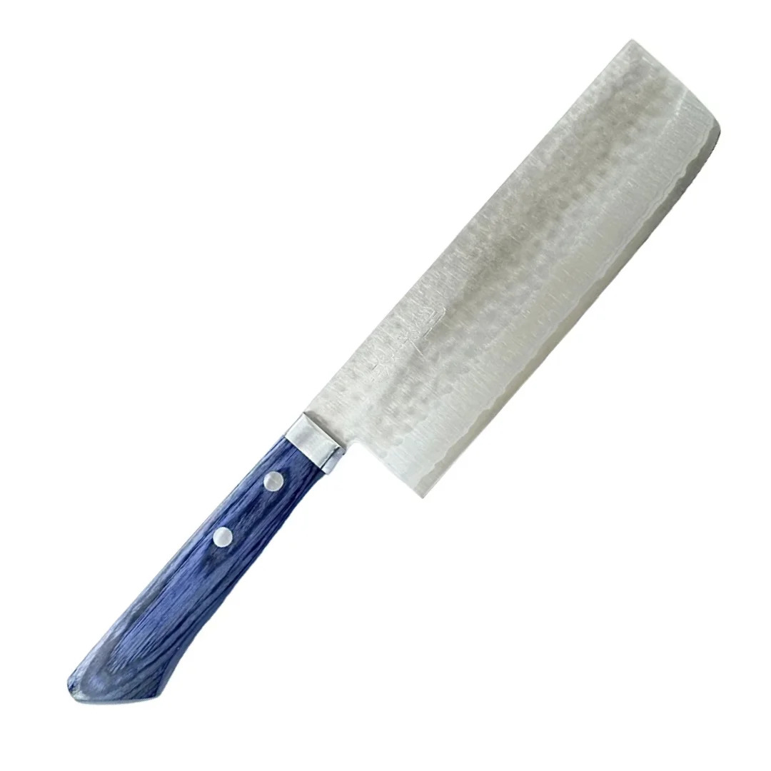 Kunio Hammered 17 Layers Nakiri 165mm Blue