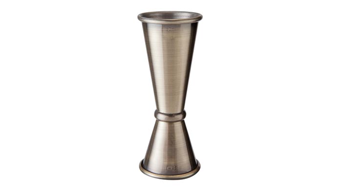 Jigger à bandes Plaqué laiton antique