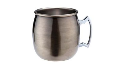 Mug Moscow Mule courbé plaqué laiton antique