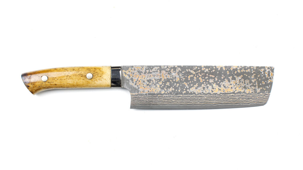 Saji Niji V Gold Nakiri 170mm