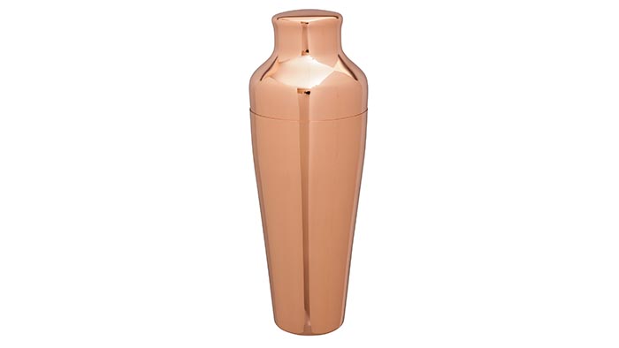 2 pièces Art Deco Shaker C Shaker plaqué cuivre