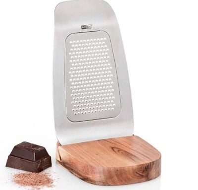 Râpe fine avec support en bois