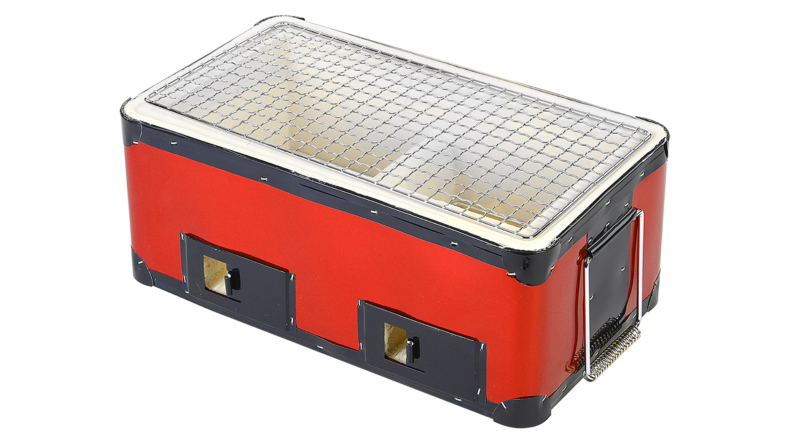 BBQ Konro Grill (pour 2/4 personnes)- Rouge