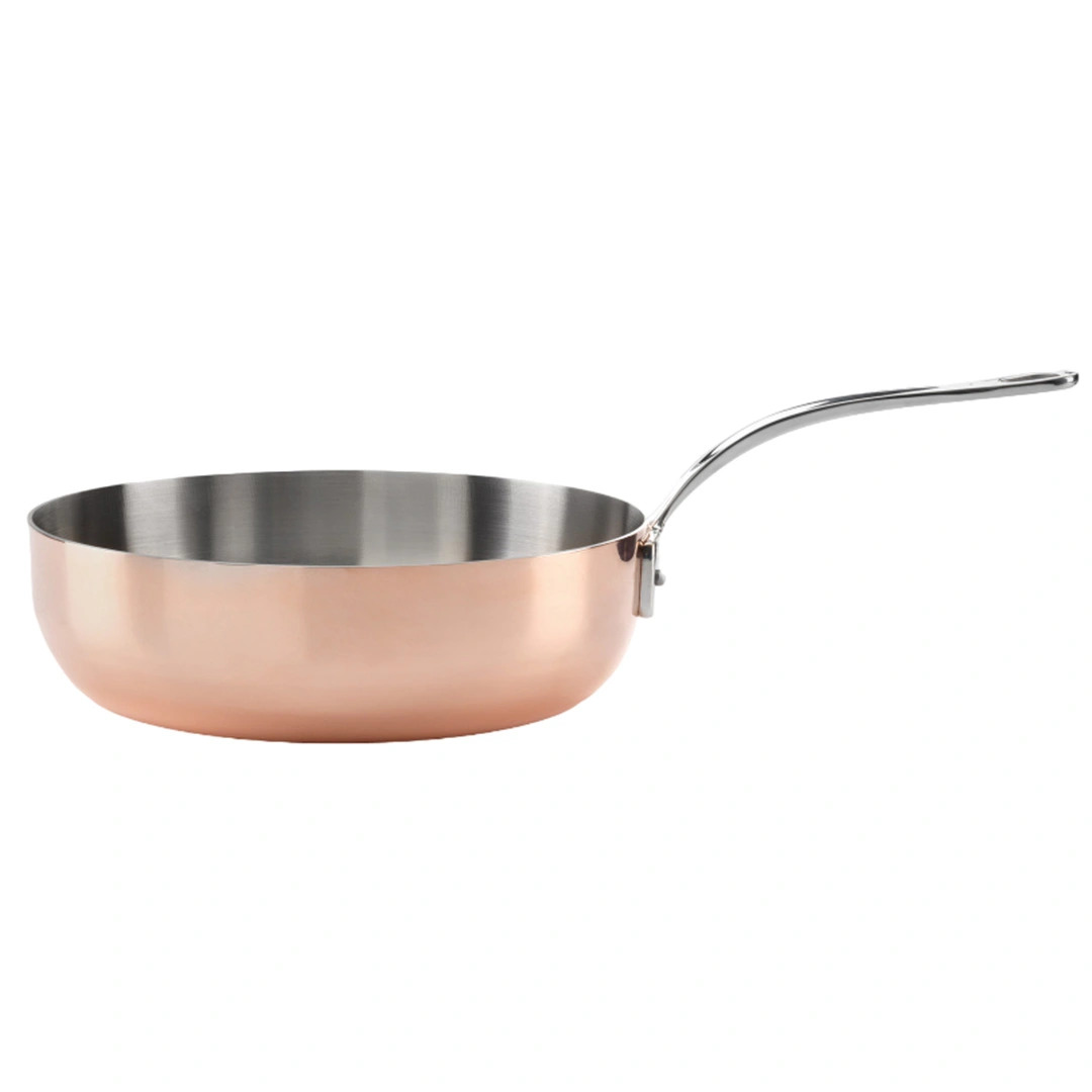 Poêle de chef en cuivre pour induction