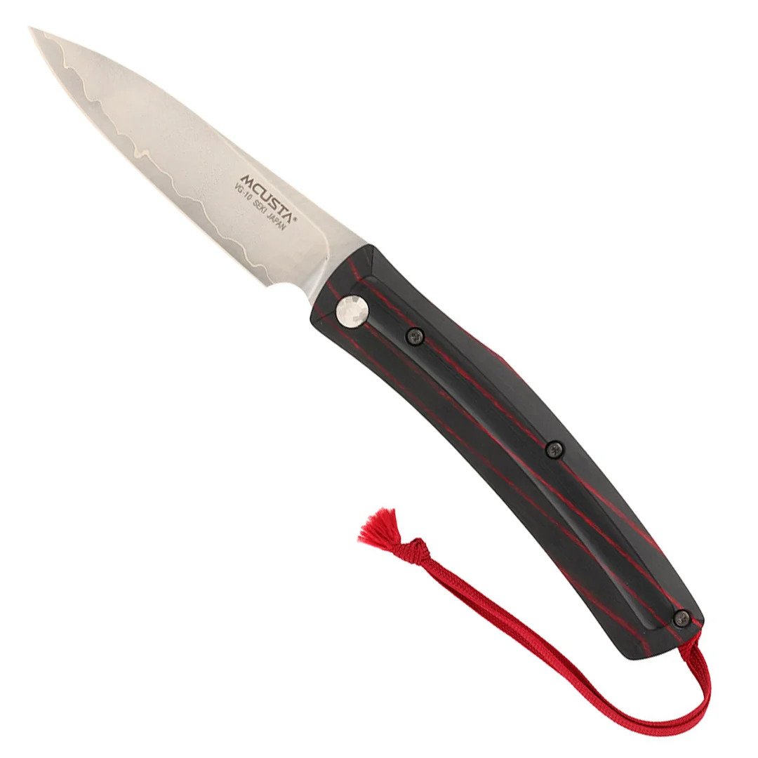 mcusta friction folder couteau pliant rouge