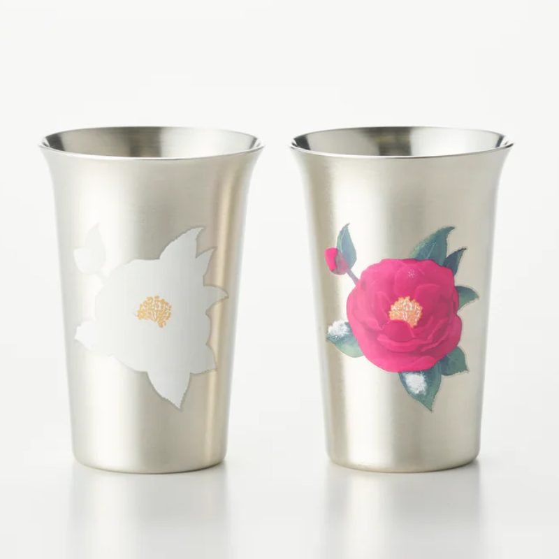 Three snow – Ajisai copper and tin small Vacuum glass