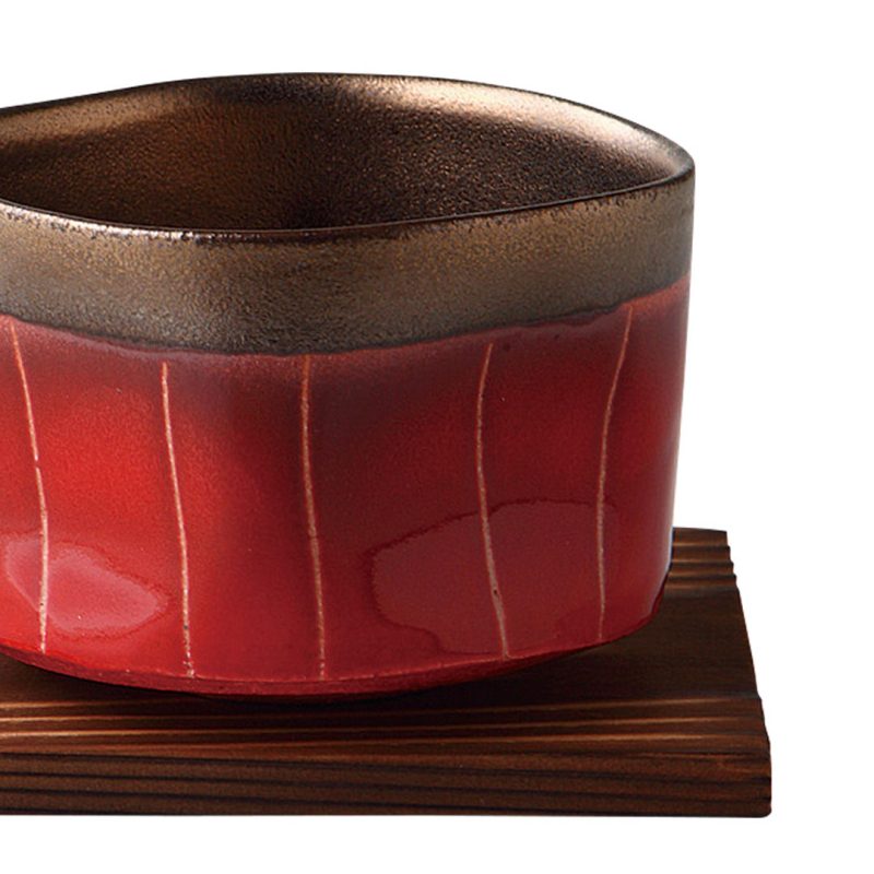 Kinsai Tokusa Red Bowl