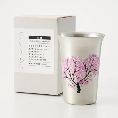 Three snow - Sakura copper and tin small Vacuum glass
